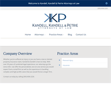 Tablet Screenshot of kandelllaw.com